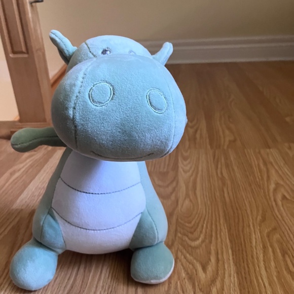 Ouatoo Soft 10" Hidalgo Green Dragon Dinosaur European Plush - Picture 3 of 7